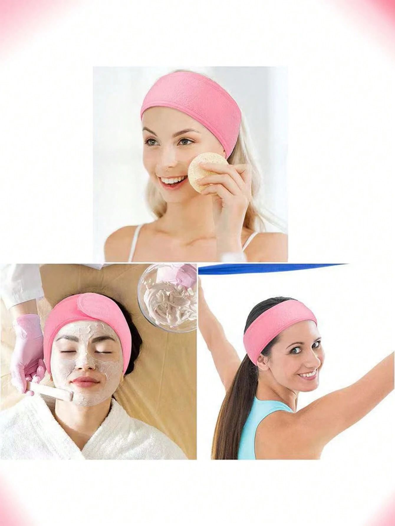 Magic Tape Exercise Makeup Headband - Multicolor_6