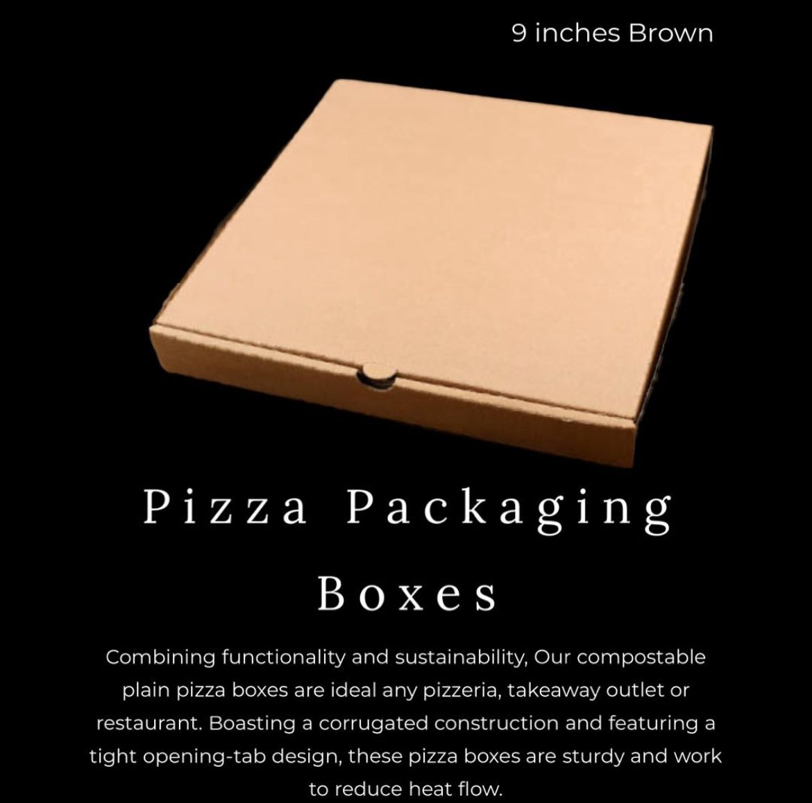 9” / 10” BROWN PIZZA BOXES _1