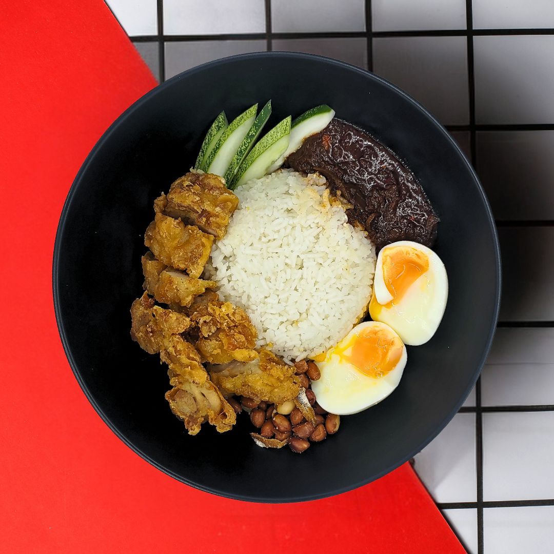 Nasi lemak crispy chicken chop_0