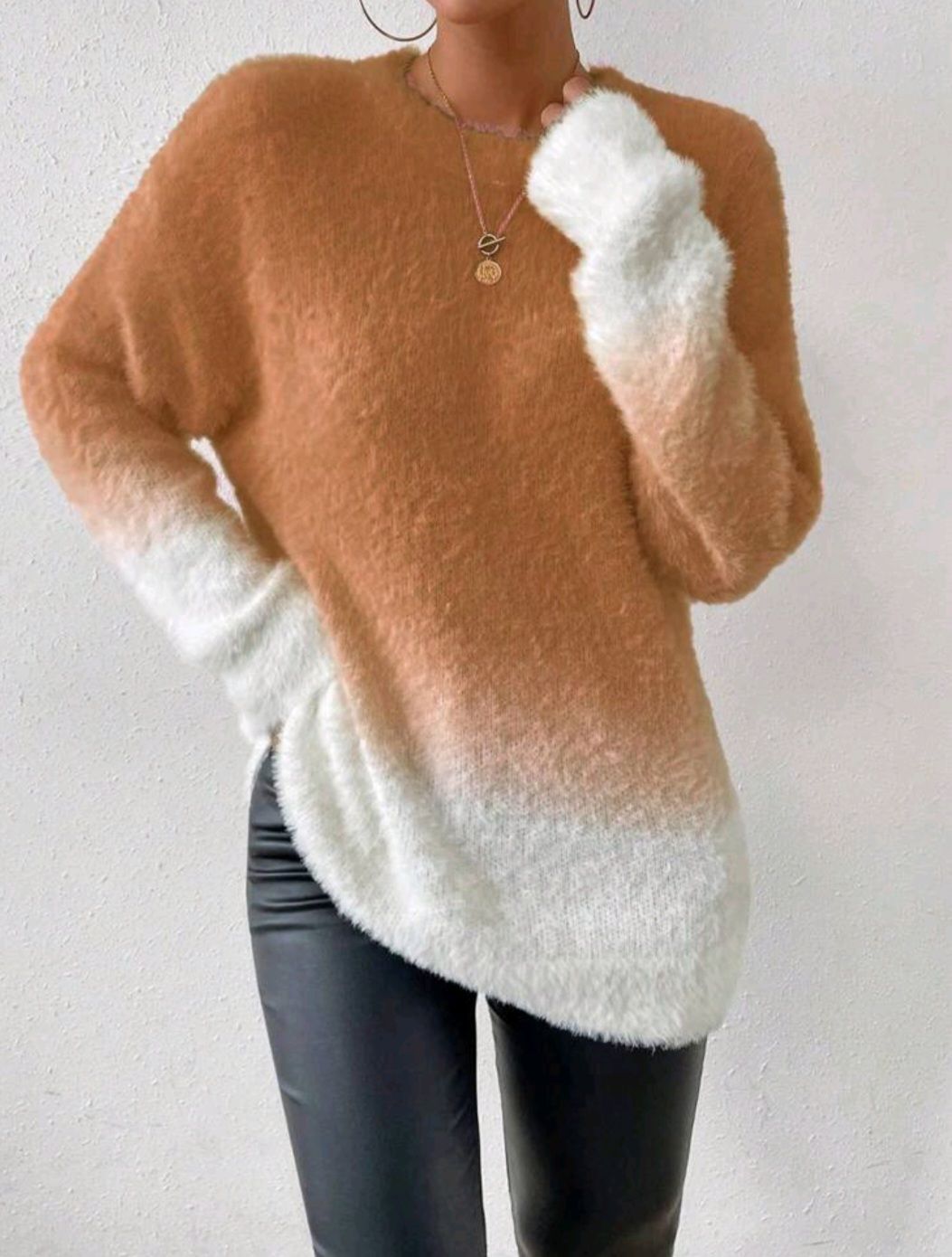 Ombre Fluffy knit sweater_6