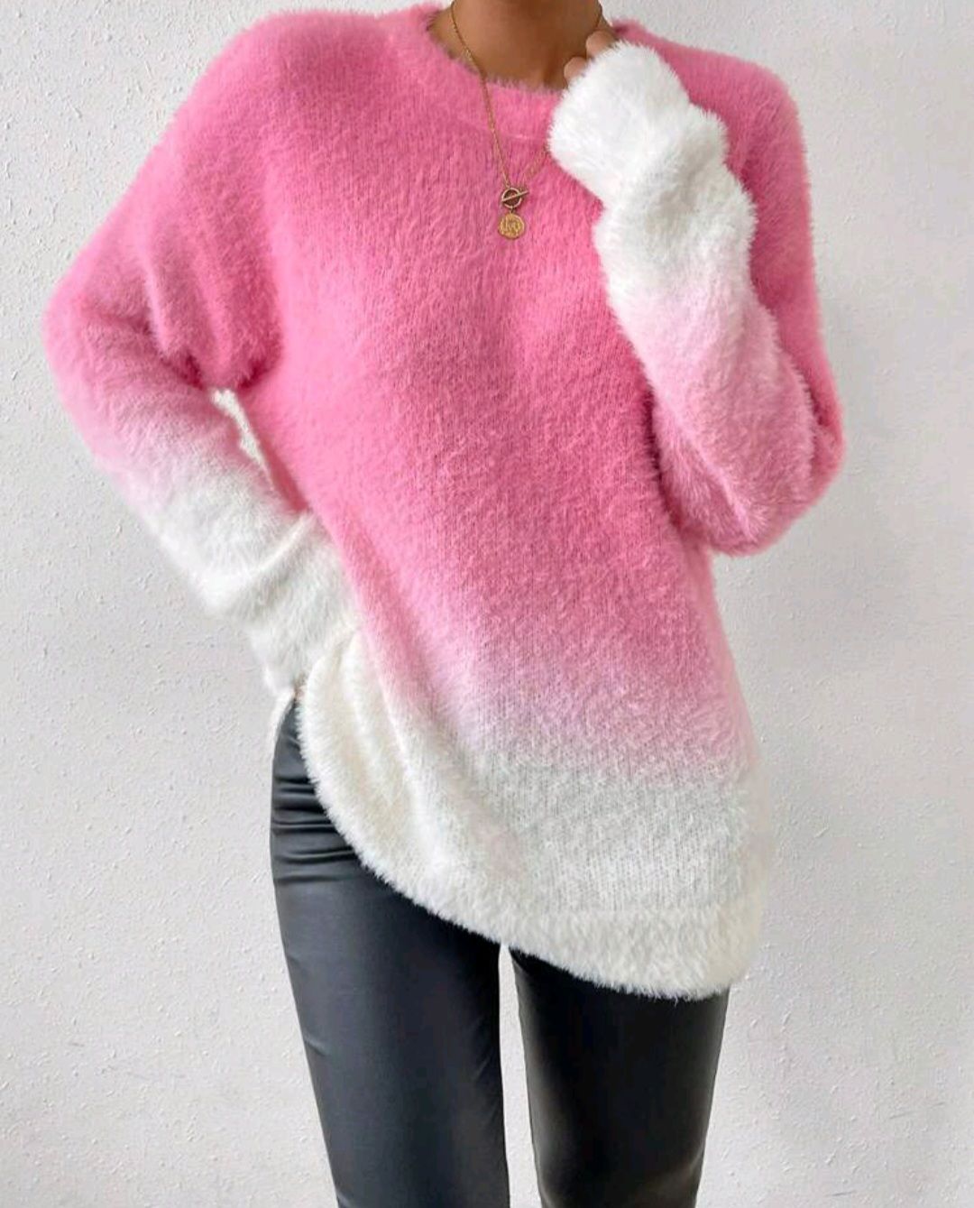 Ombre Fluffy knit sweater_3