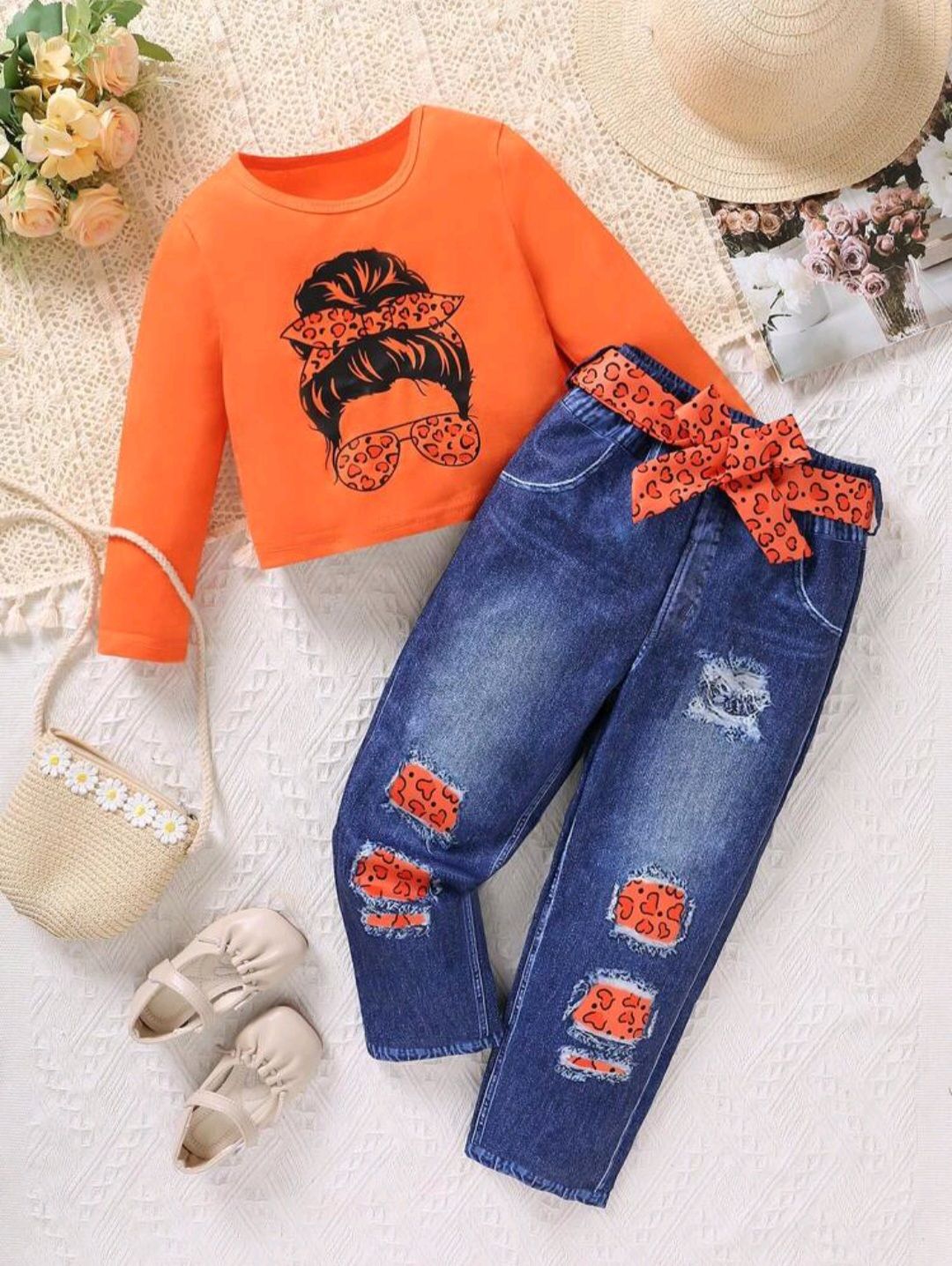 Girls 4 to 7 years top and pants_0