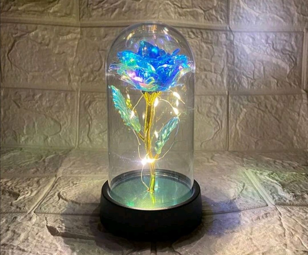  Blue Light Rose Lamp_0