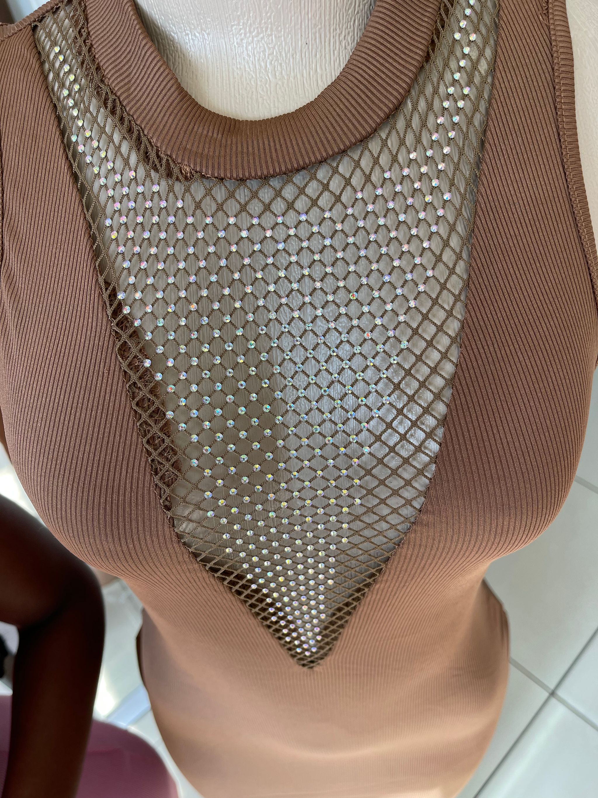 Crystal Vneck bodycon_4