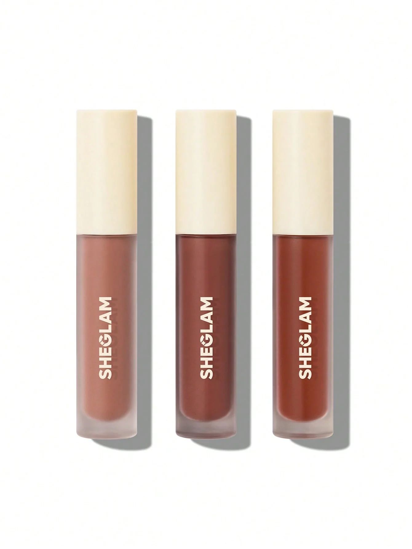 SHEGLAM Matte Allure Mini Liquid Lipstick Set - Nude Beach_0