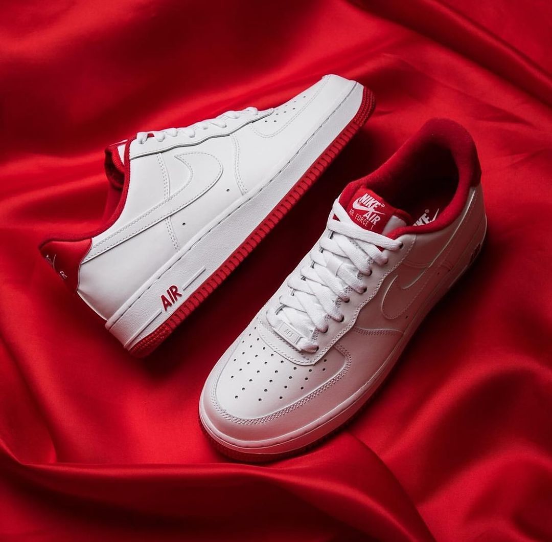 Air Force 1 low White / University Red_0