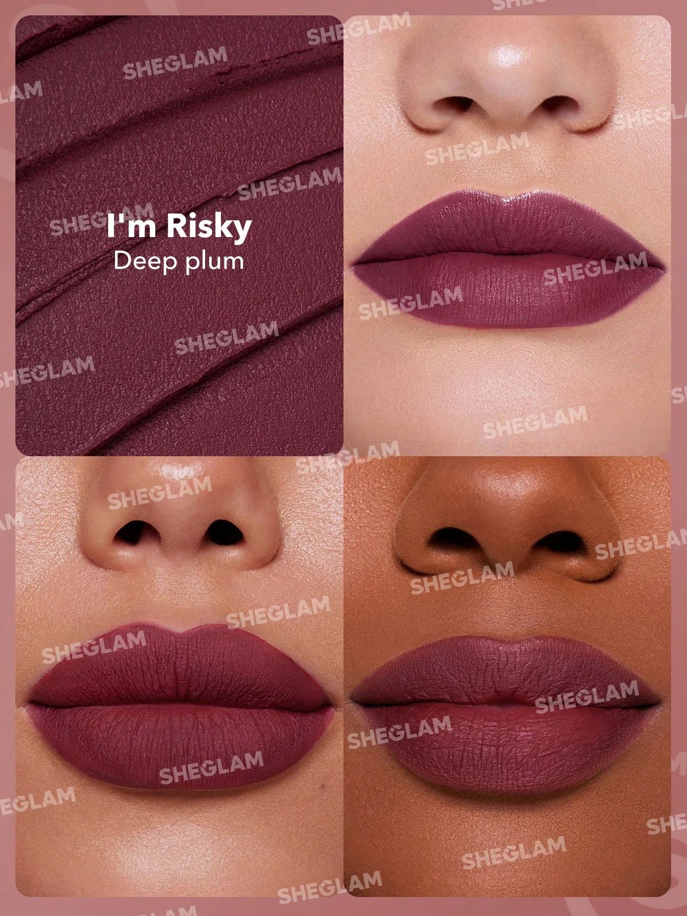 SHEGLAM Dynamatte Boom Long Lasting Matte Lipstick - I'M Risky_1