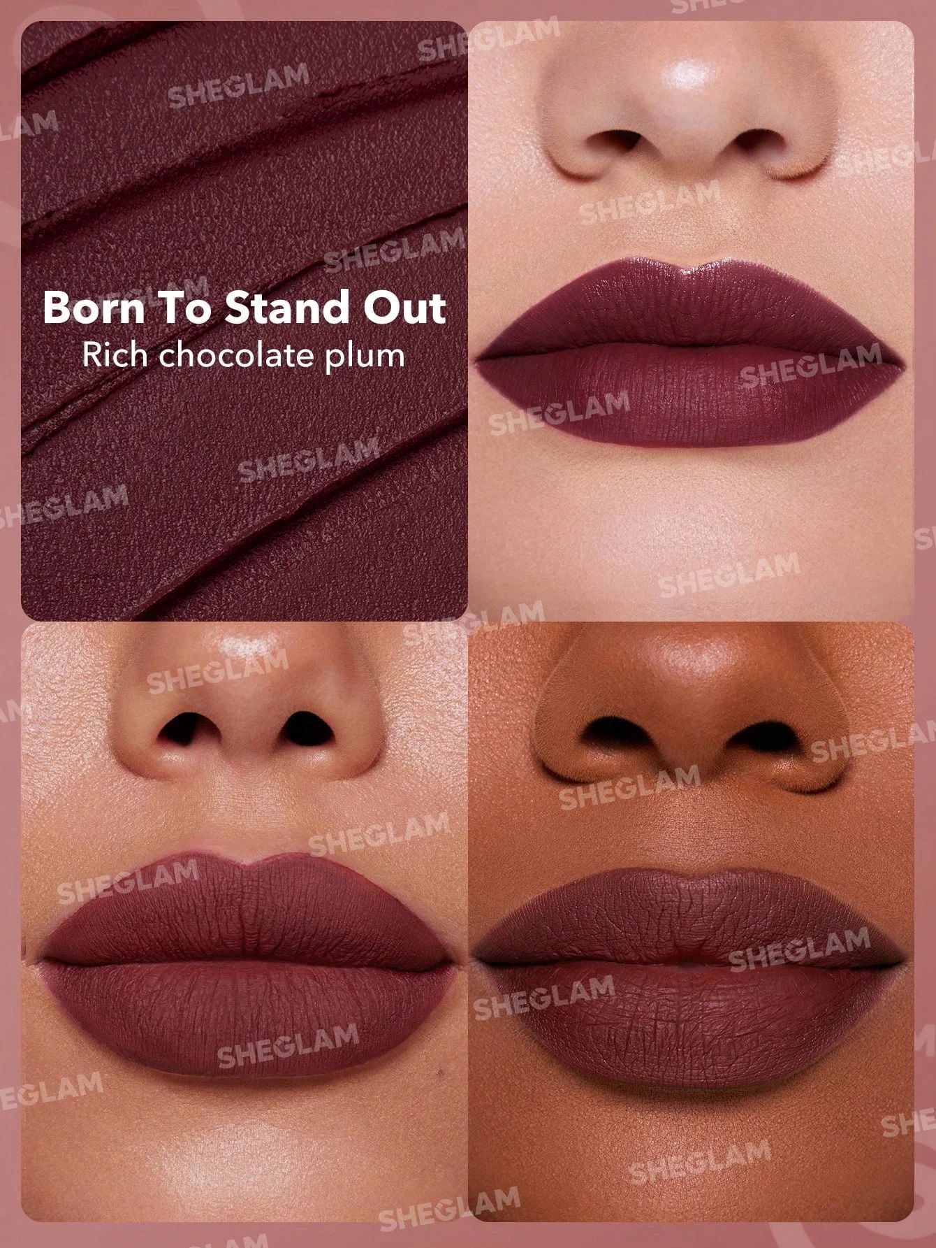 SHEGLAM Dynamatte Boom Long Lasting Matte Lipstick - Born To Stand Out_1