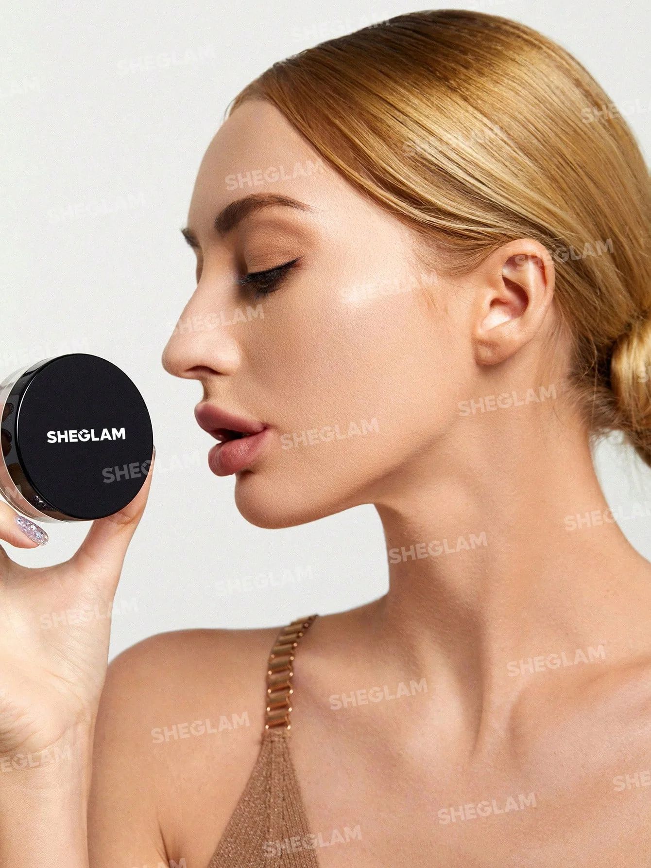 SHEGLAM Baked Glow Setting Powder - Light Pink_4