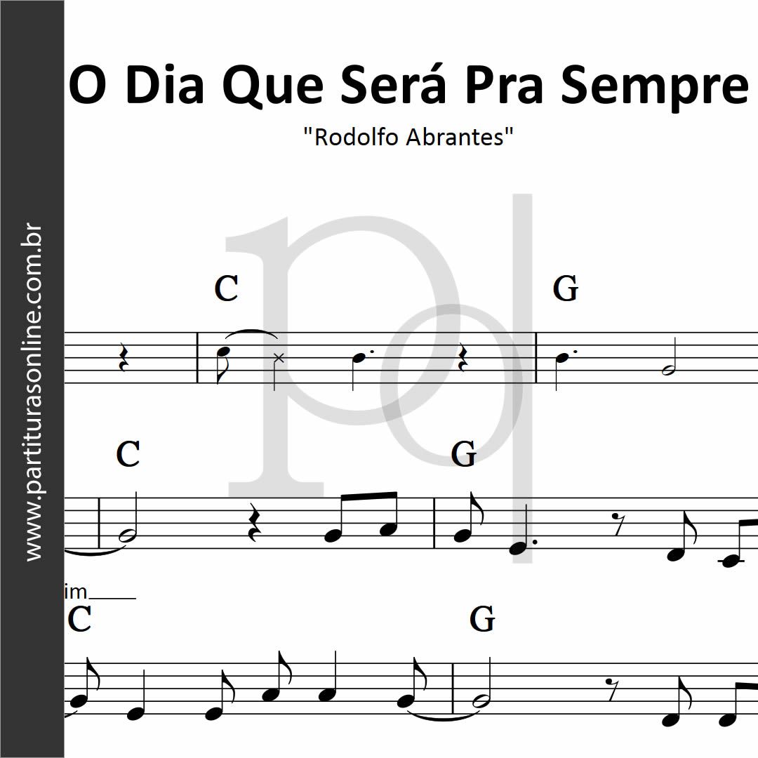 O Dia Que Será Pra Sempre • Rodolfo Abrantes_0