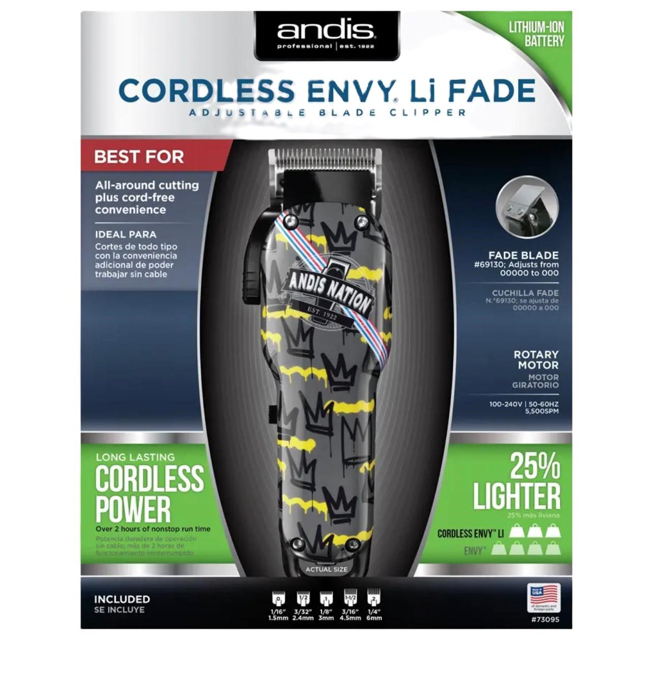 ANDIS CORDLESS ENVY LI FADE _1