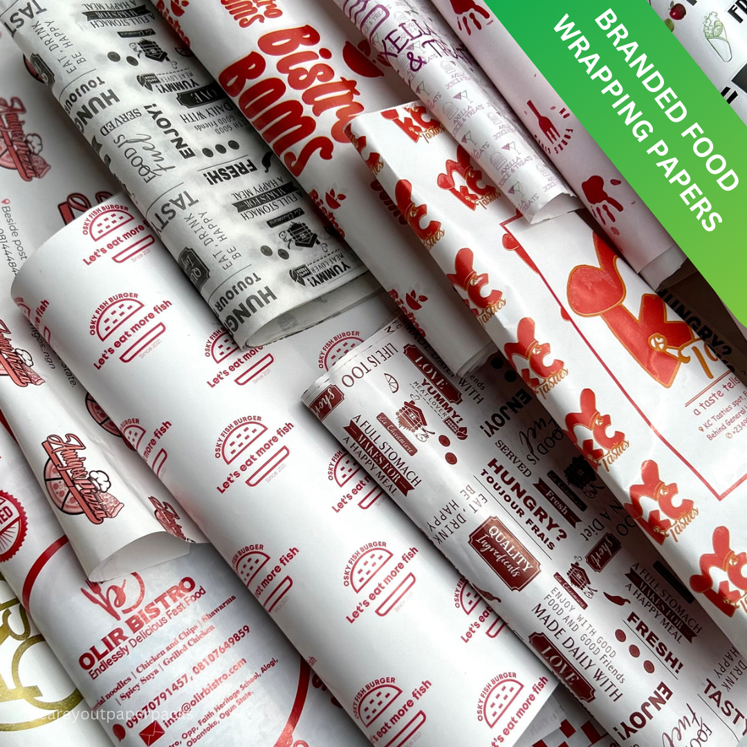 BRANDED FOOD WRAPPING PAPERS - MINIMUM ORDER OF 1000 SHEETS _6