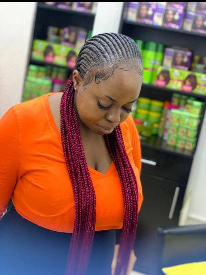 Straight back cornrows_0