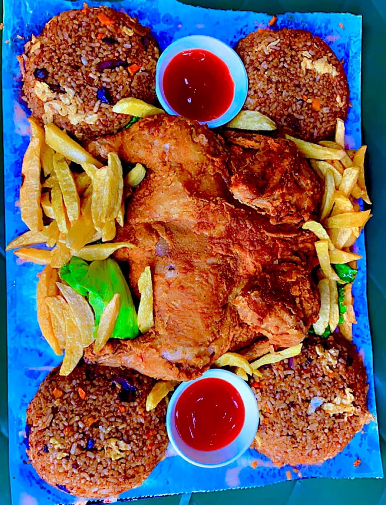 Full crispy chicken platter_0