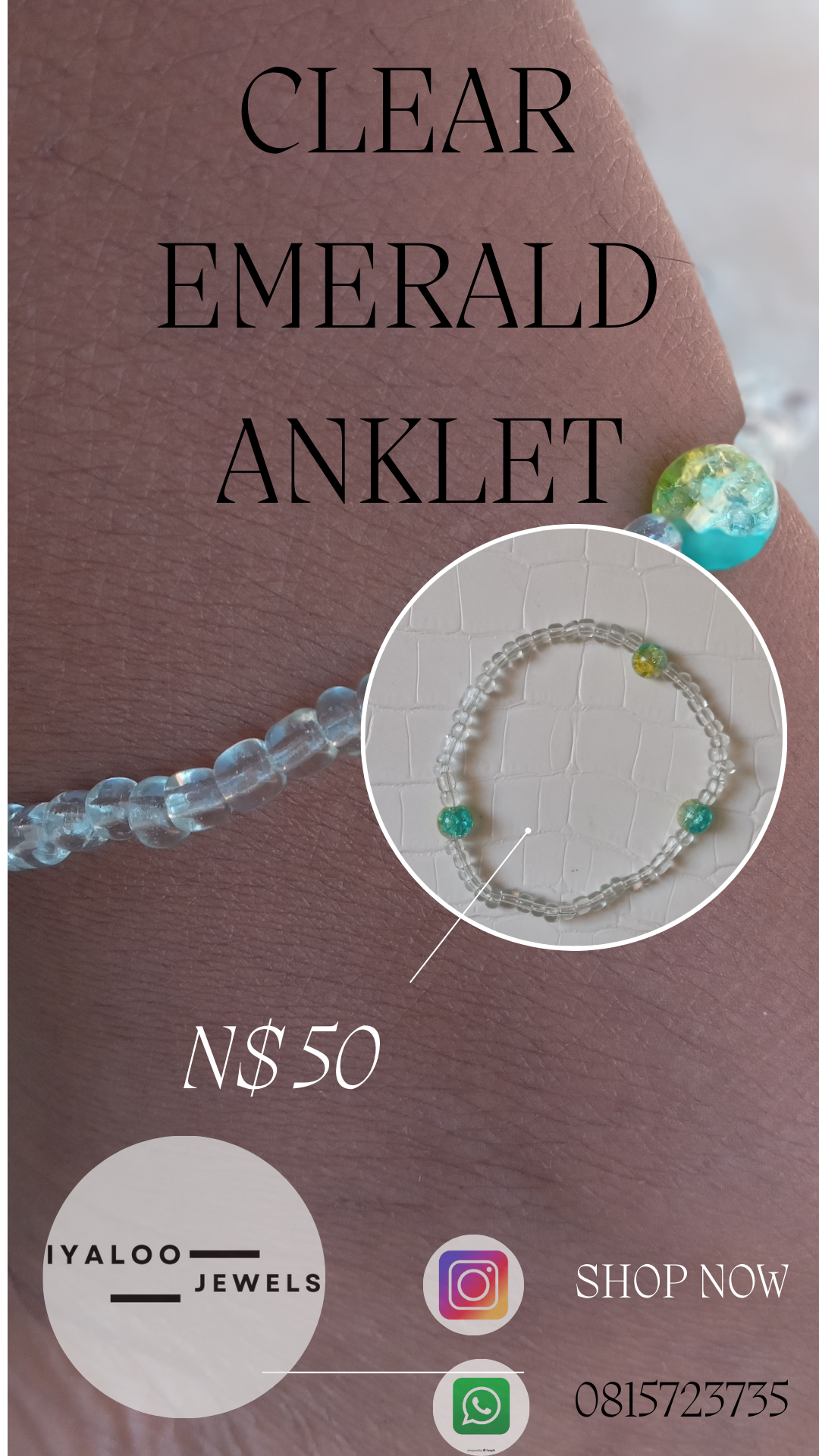 Emerald Clear Anklet_1