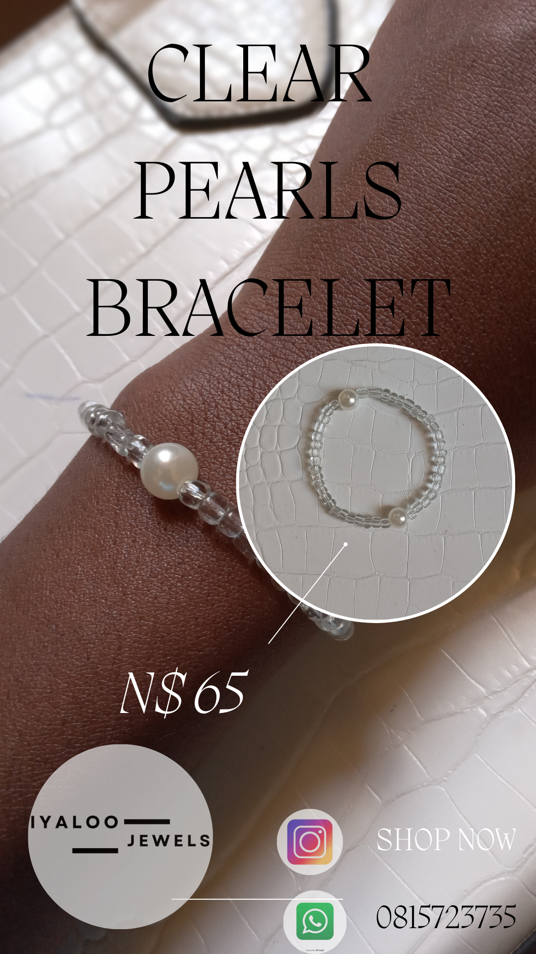 Clear Pearl bracelet_1