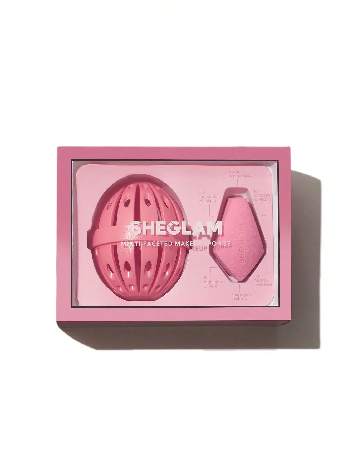 SHEGLAM Multi-Faceted Makeup Sponge Set - Pink_0