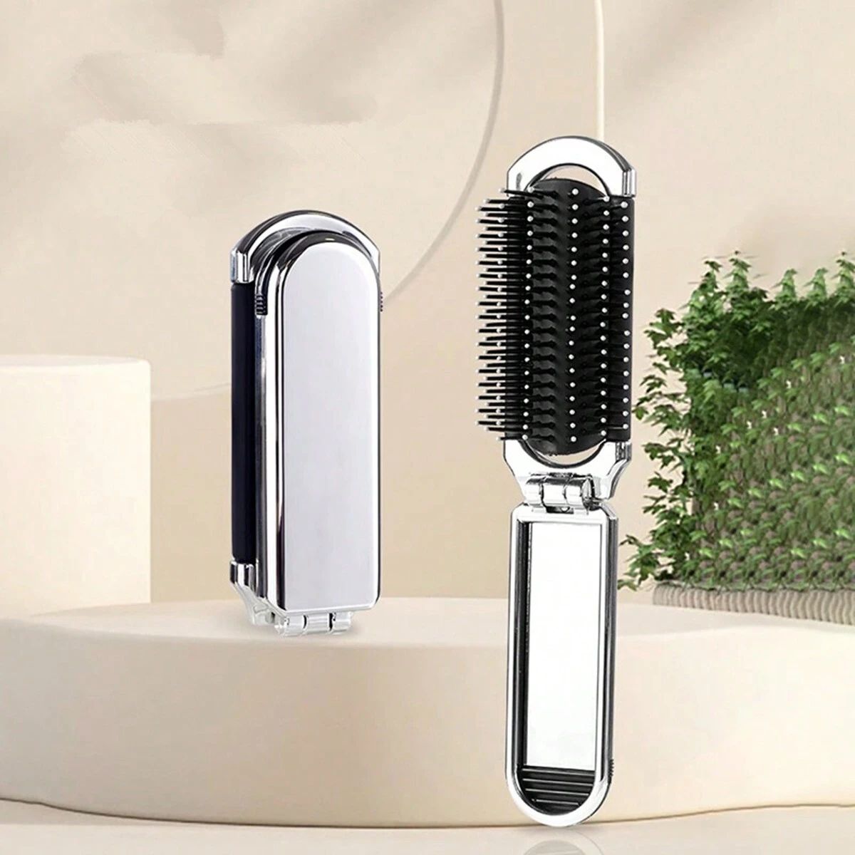 Portable Folding Mini Comb with Mirror_5