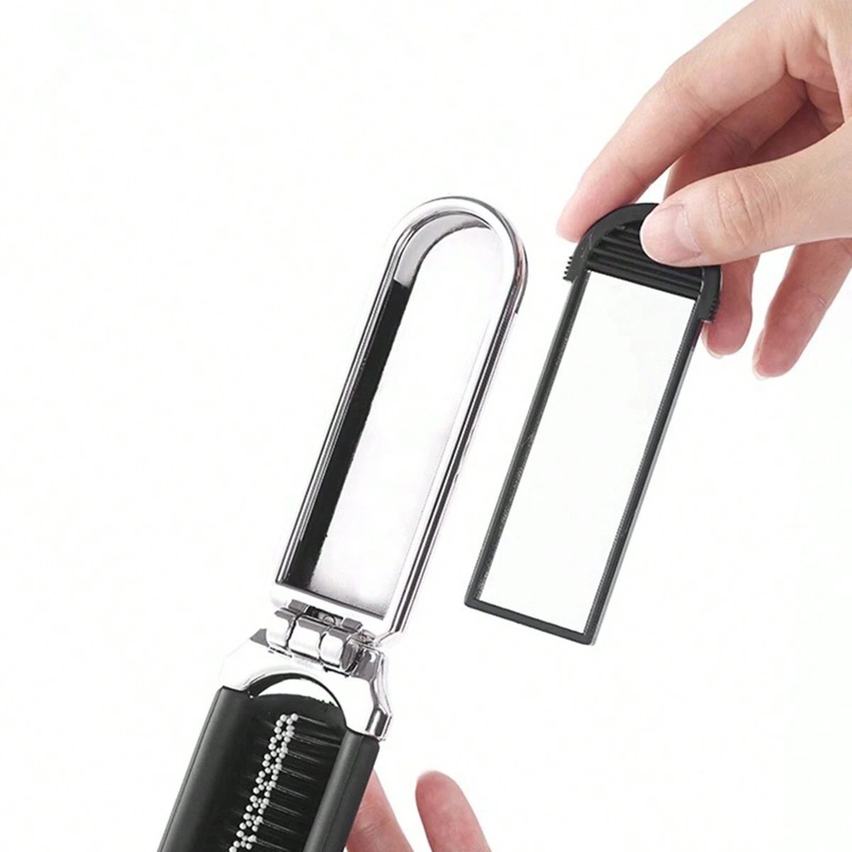 Portable Folding Mini Comb with Mirror_2