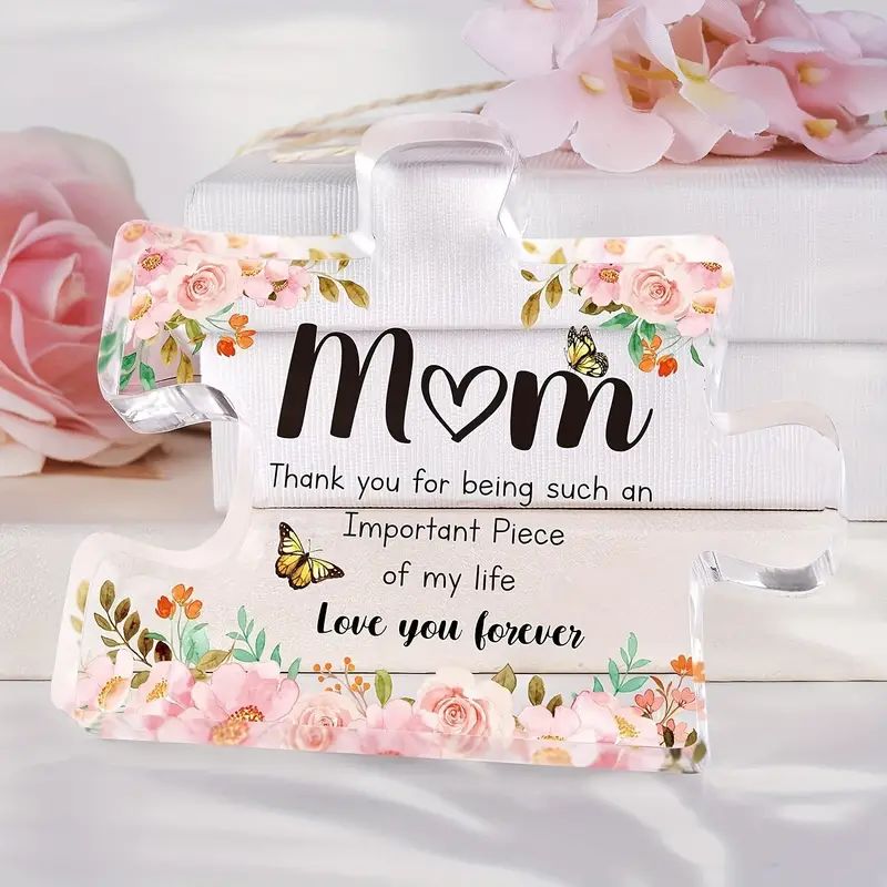 Mom Acrylic Plaque Gifts Desk Decorations Christmas Anniversary Birthday Gifts For Mom, Ideas, Home Deocr, Room Decor_1