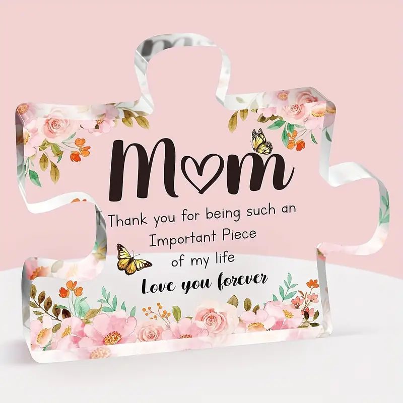 Mom Acrylic Plaque Gifts Desk Decorations Christmas Anniversary Birthday Gifts For Mom, Ideas, Home Deocr, Room Decor_0