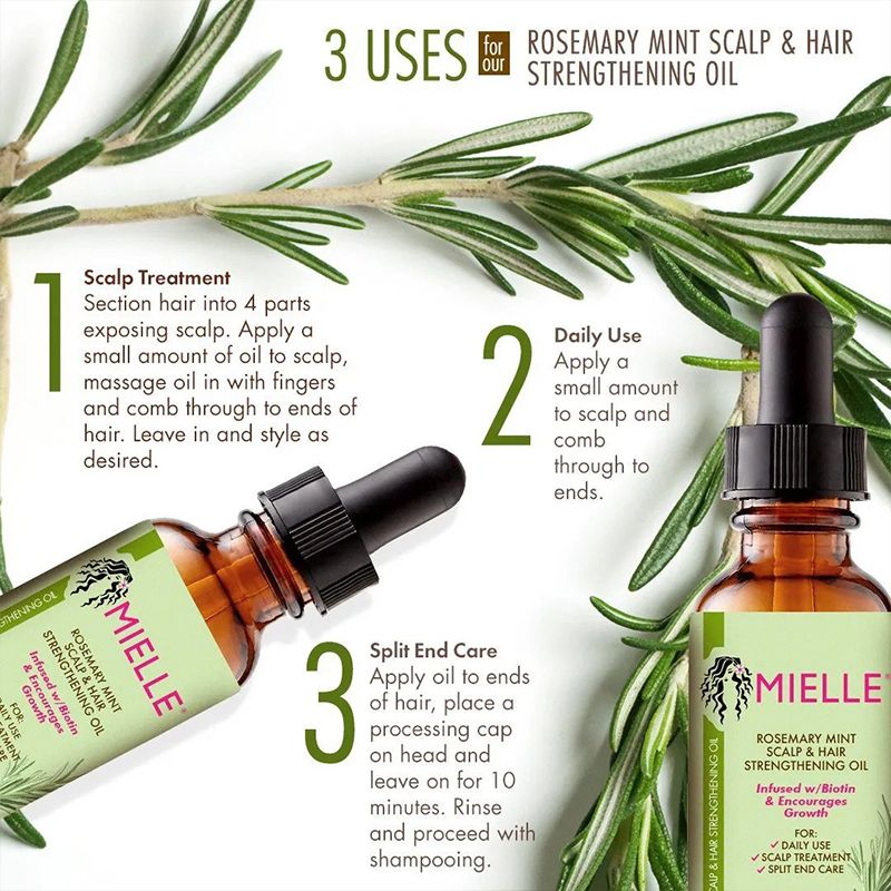 MIELLE, SCALP & HAIR STRENGTHENING OIL ROSEMARY MINT 59 ML_0