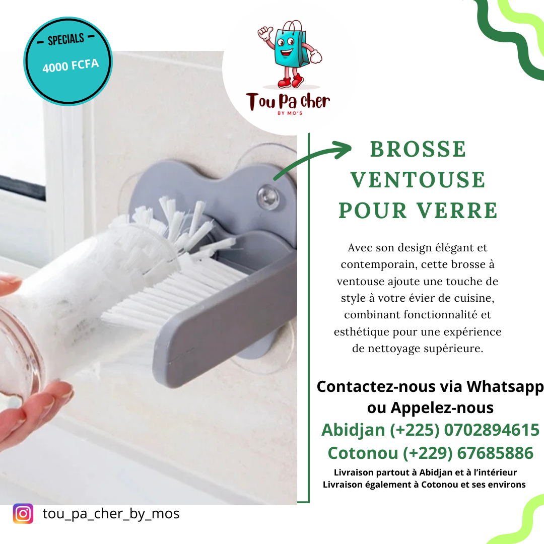 Brosse Ventouse pour verre_0