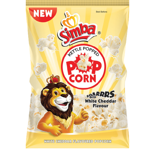 PIPOCAS SIMBA  CHEDDAR BRANCO POPCORN 90G_0