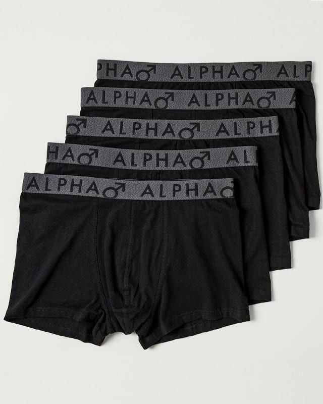 Anko | 5 Pack Plain Trunks | Black_1