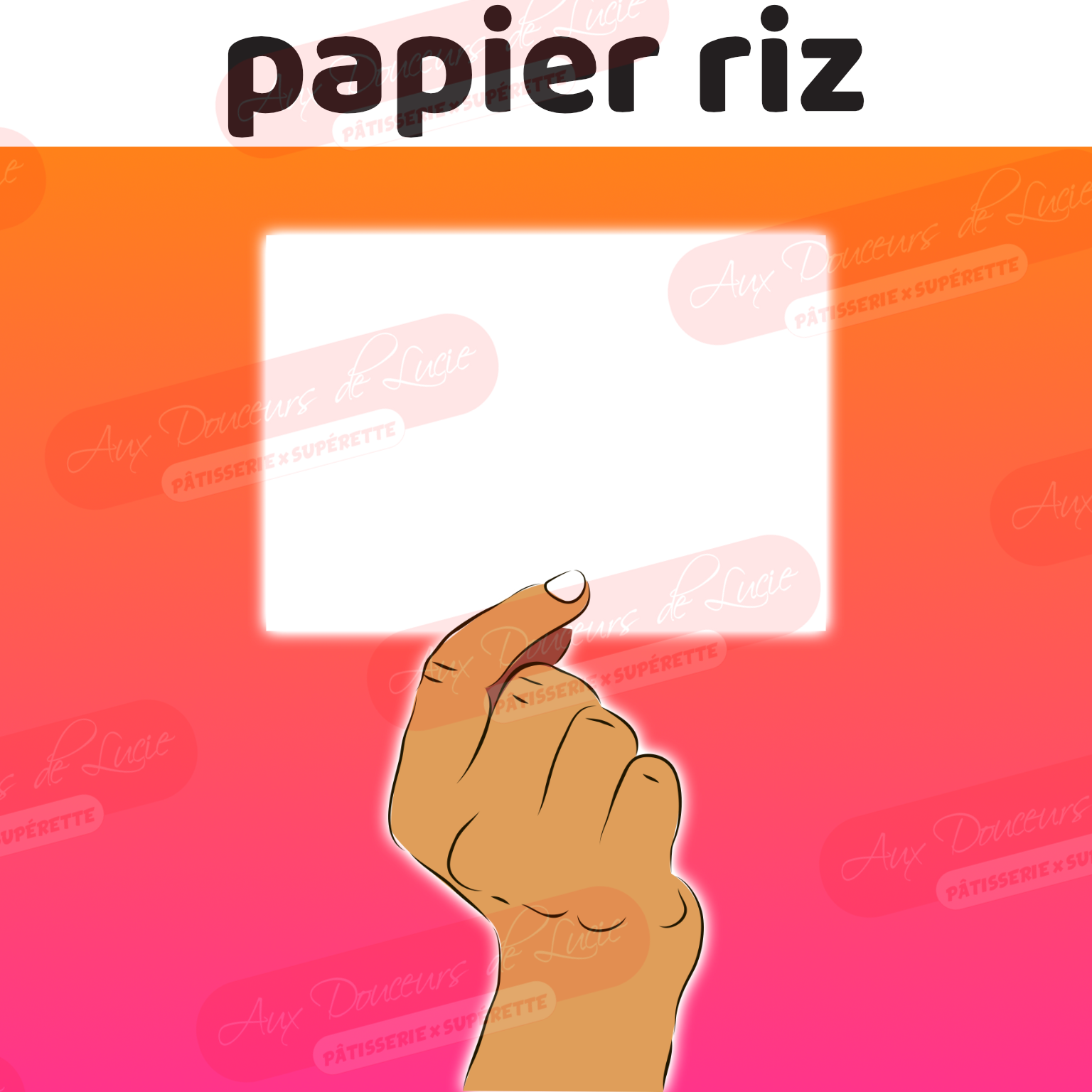 Impression Papier Riz Rectangle_0