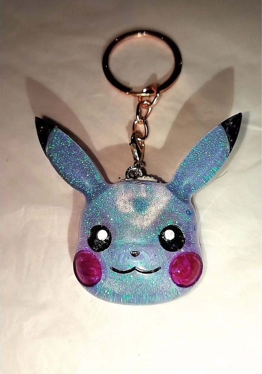 Keychain Pokemon Pikachu *Handmade* Multi color Car keychain House key ring_6