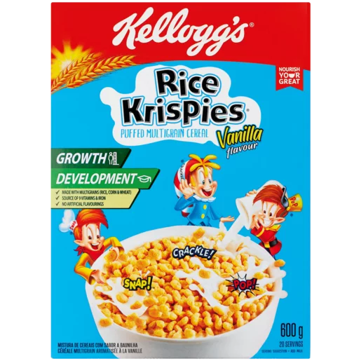 Rice Krispies Vanilla Flavoured Multigrain Cereal 600g_0