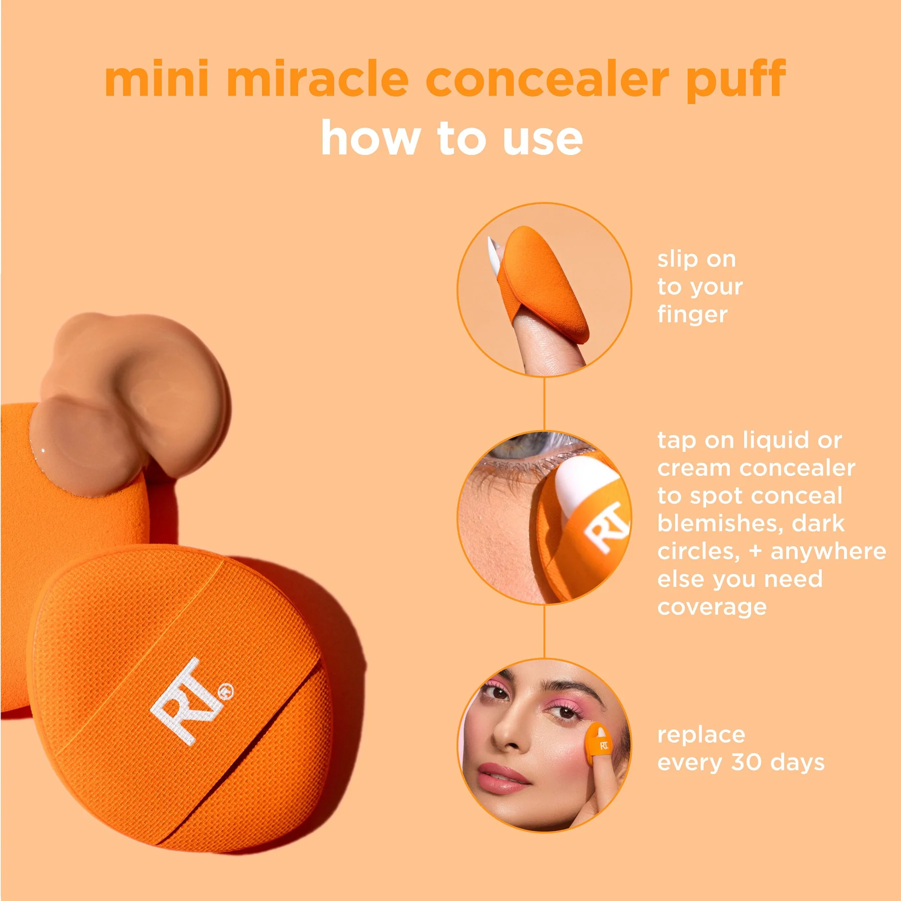 Real Techniques Mini Miracle Concealer Puff_5