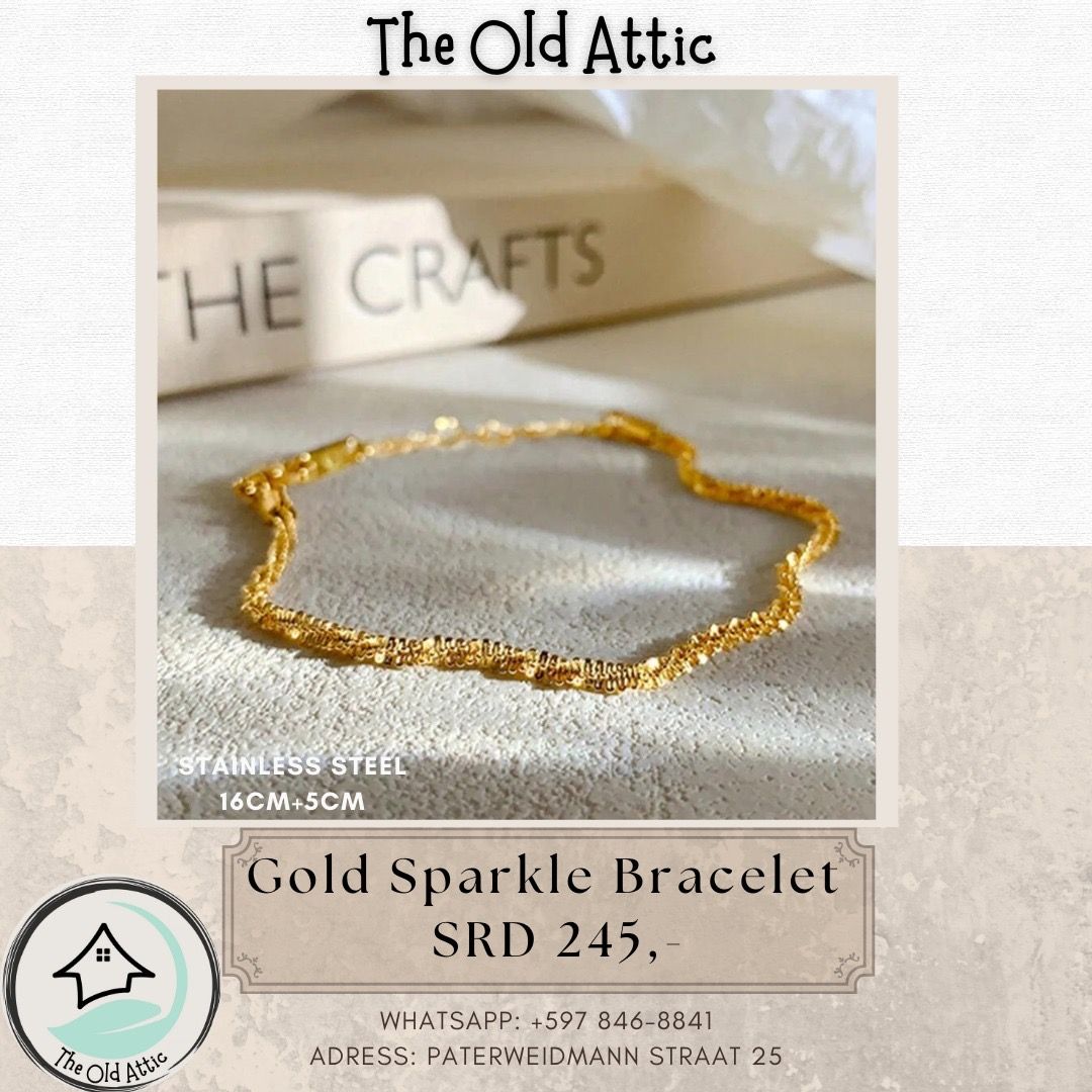 Gold sparkle bracelet _0