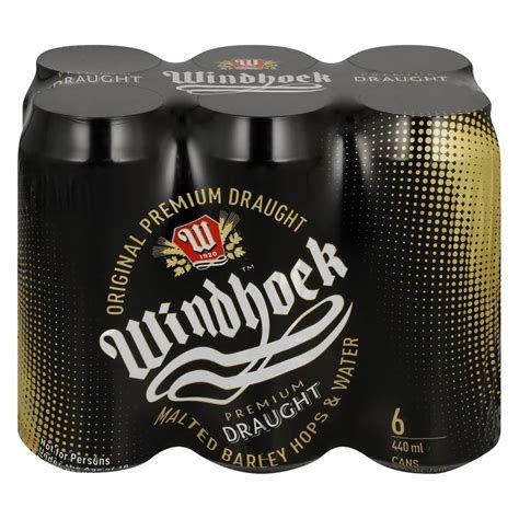 WINDHOEK DRAUGHTS CAN 440ML 6PACK_0