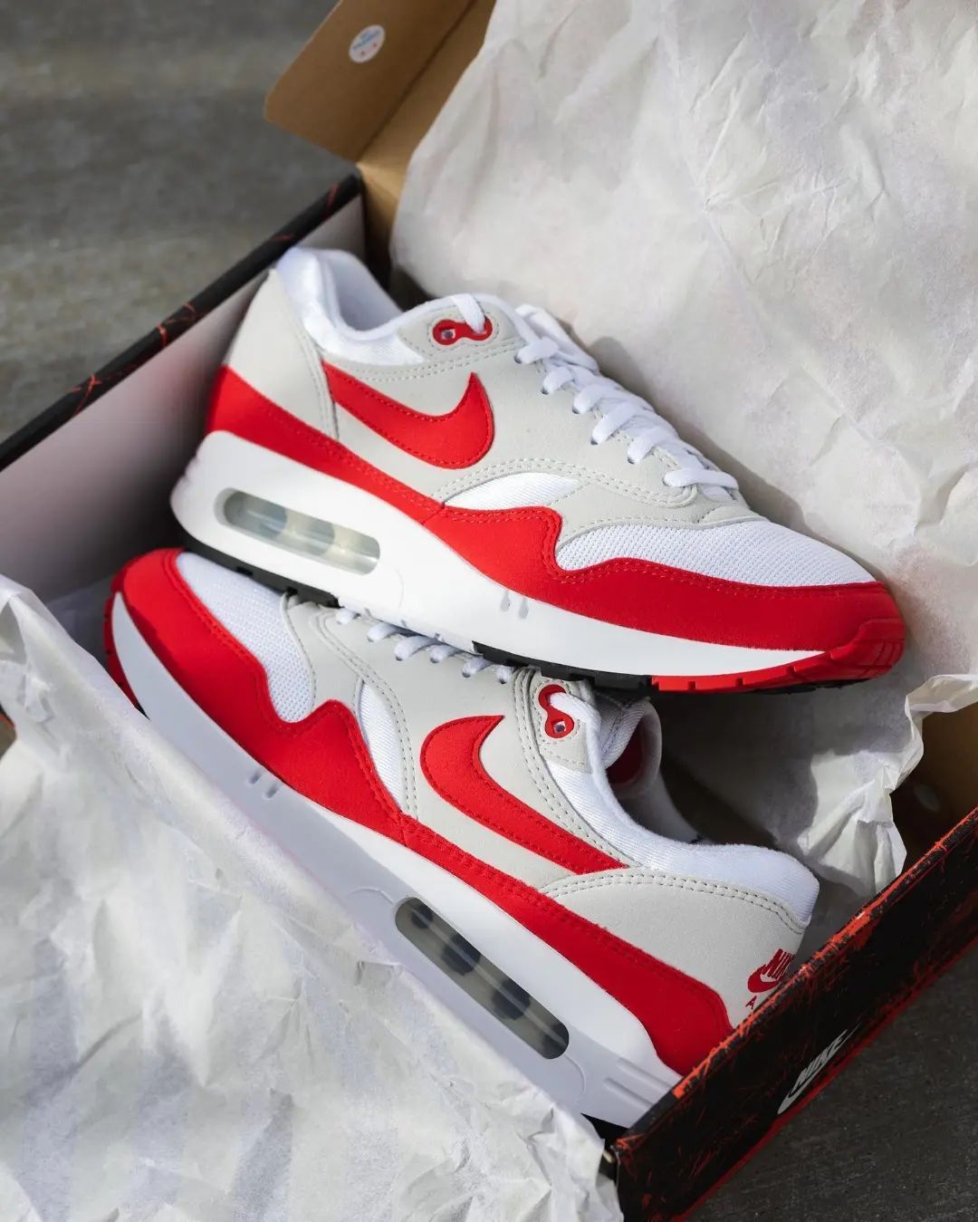 Nike Air Max 1 "White/University Red"_1