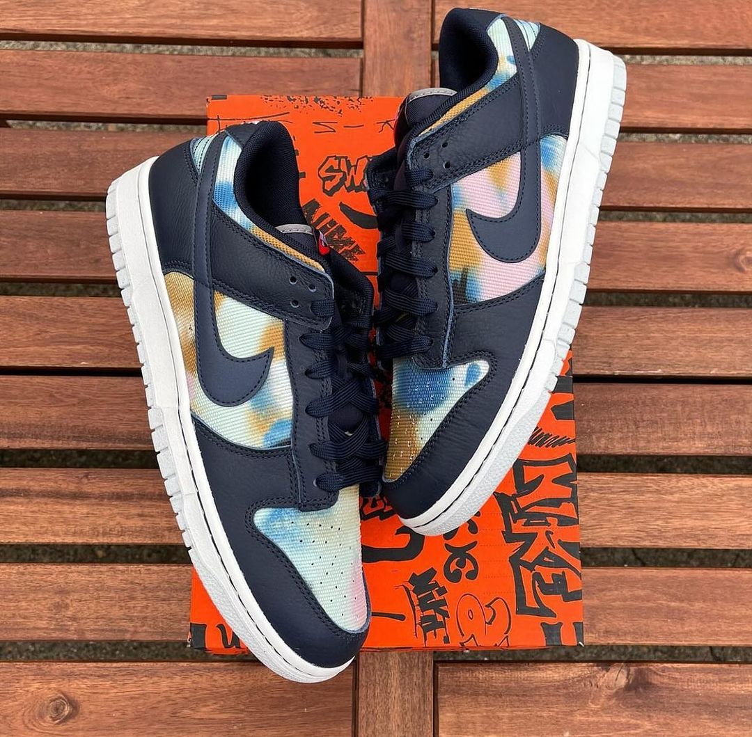 Nike Dunk Low "Graffiti Navy"_0