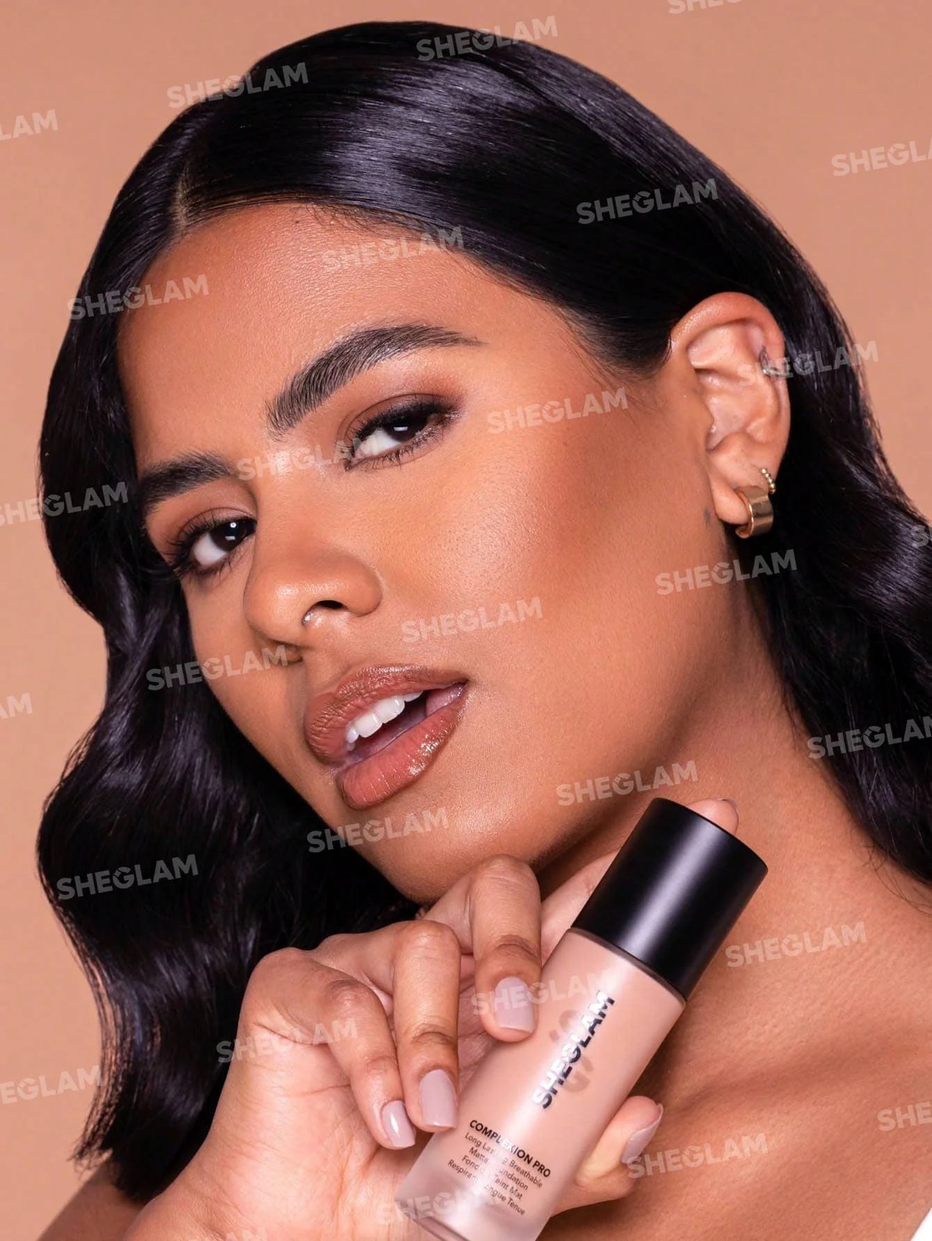 SHEGLAM Complexion Pro Long Lasting Breathable Matte Foundation Sample - Walnut_8