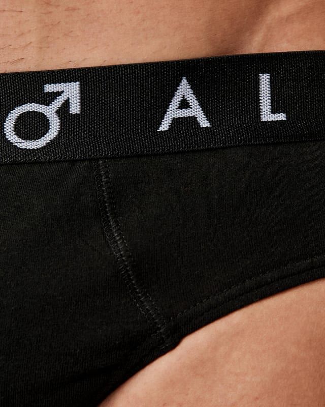 Anko | 5 Pack Attached Elastic Hipster Briefs | Black_6