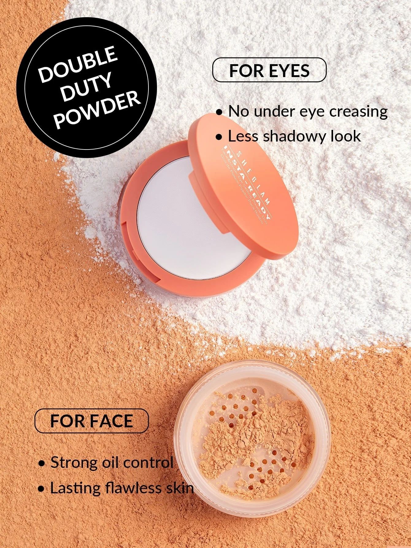 SHEGLAM Insta-Ready Face & Under Eye Setting Powder Duo - Natural Linen_4