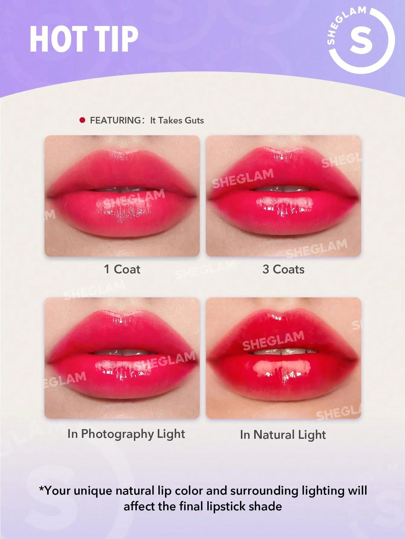 SHEGLAM Mirror Kiss High-Shine Lipstick - Rule Breaker_5