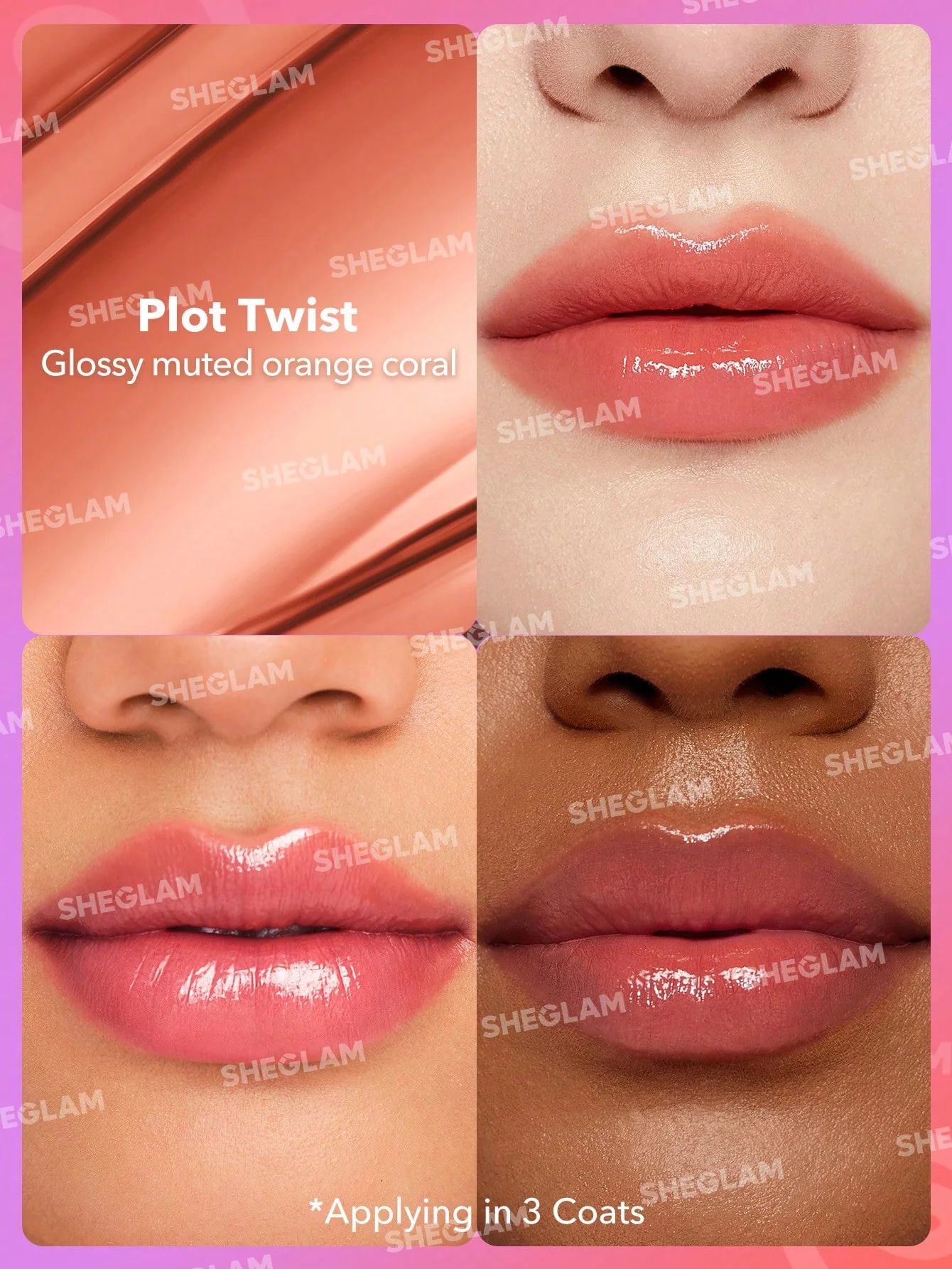 SHEGLAM Mirror Kiss High-Shine Lipstick - Plot Twist_1