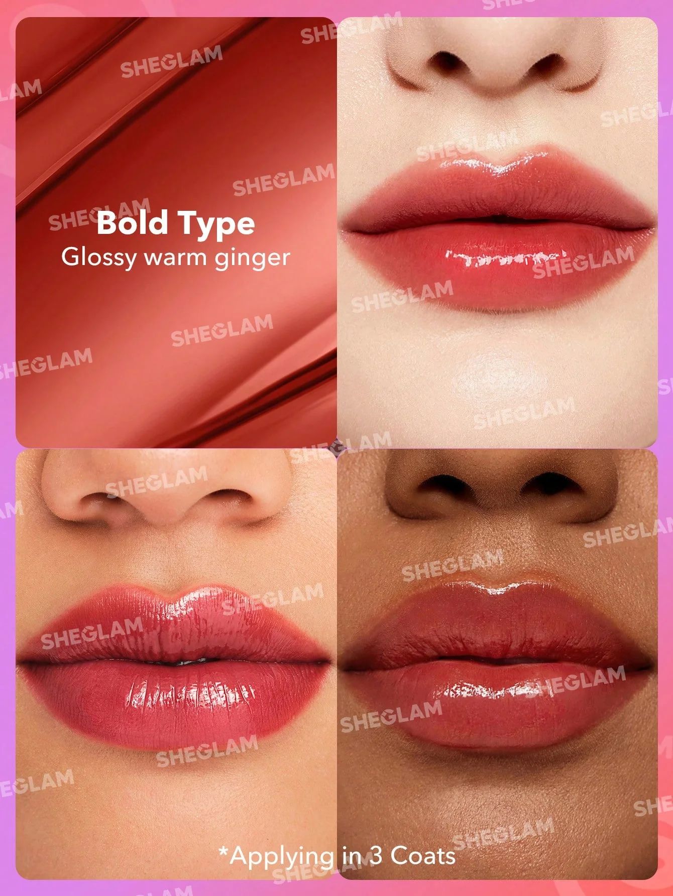 SHEGLAM Mirror Kiss High-Shine Lipstick - Bold Type_2