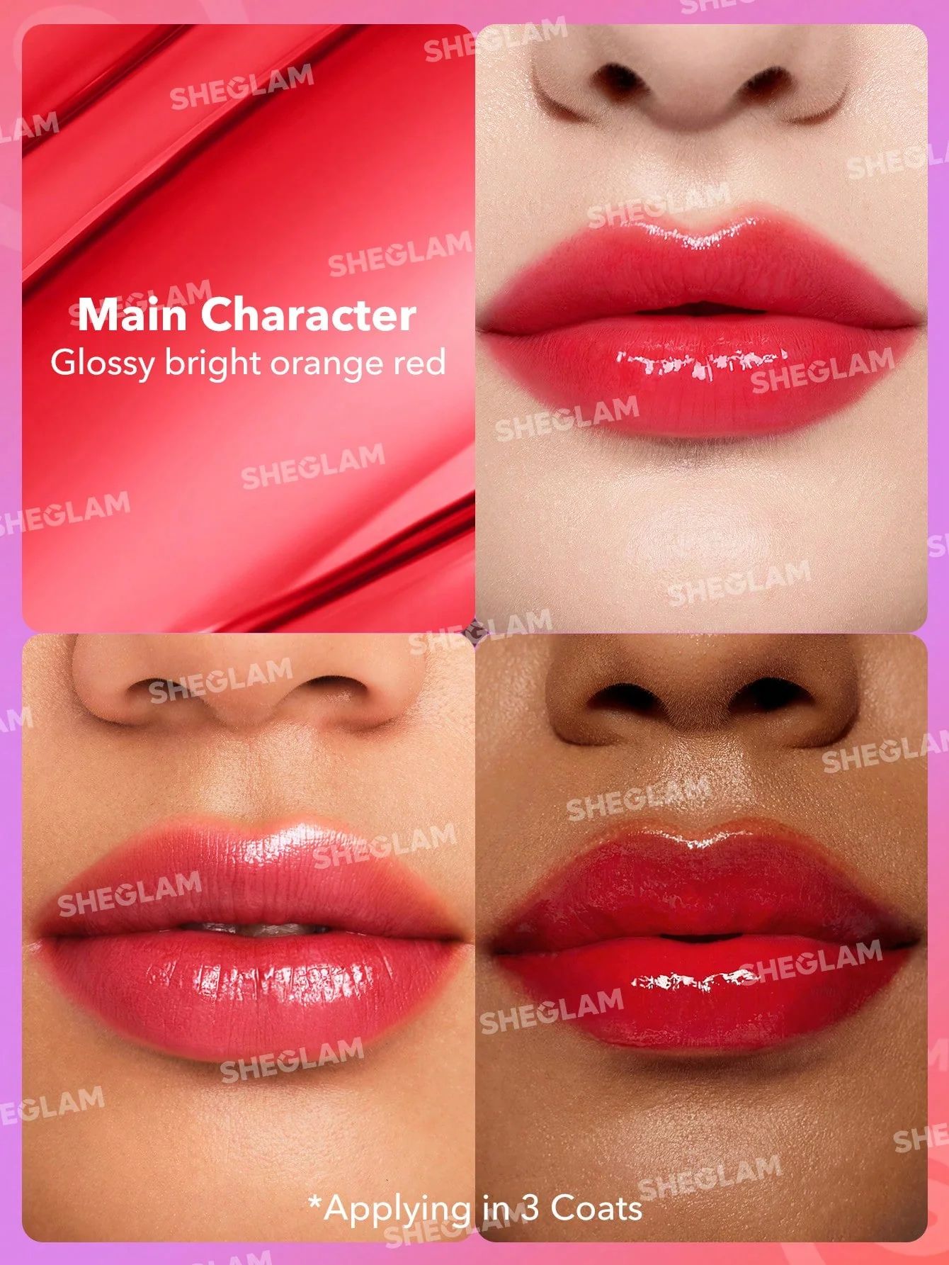 SHEGLAM Mirror Kiss High-Shine Lipstick - Main Character_1