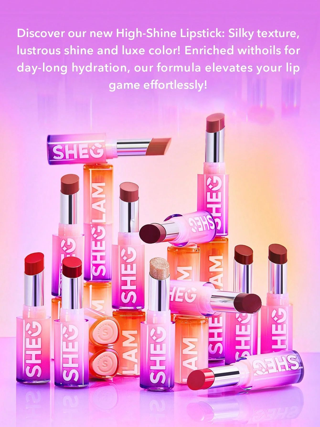 SHEGLAM Mirror Kiss High-Shine Lipstick - Main Character_8