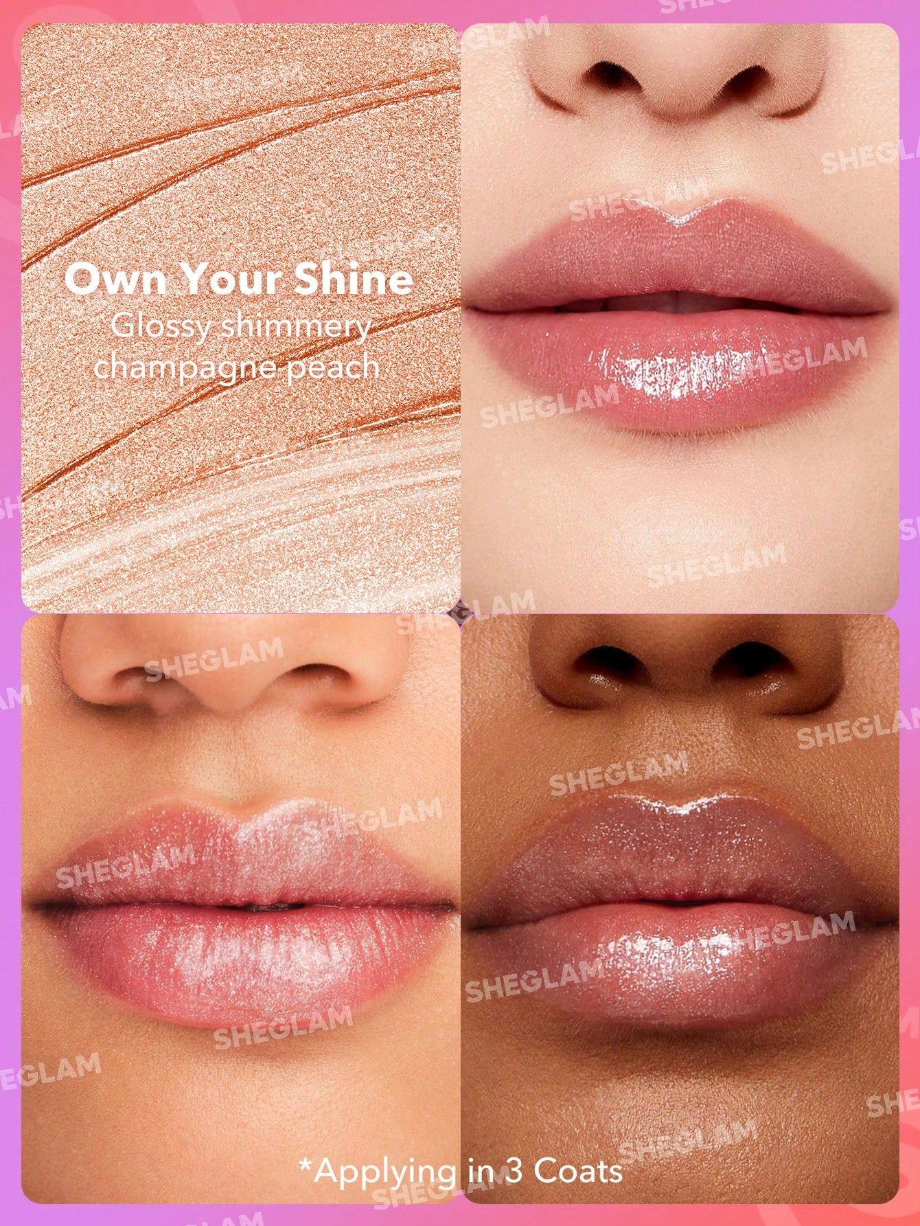 SHEGLAM Mirror Kiss High-Shine Lipstick - Own Your Shine_2