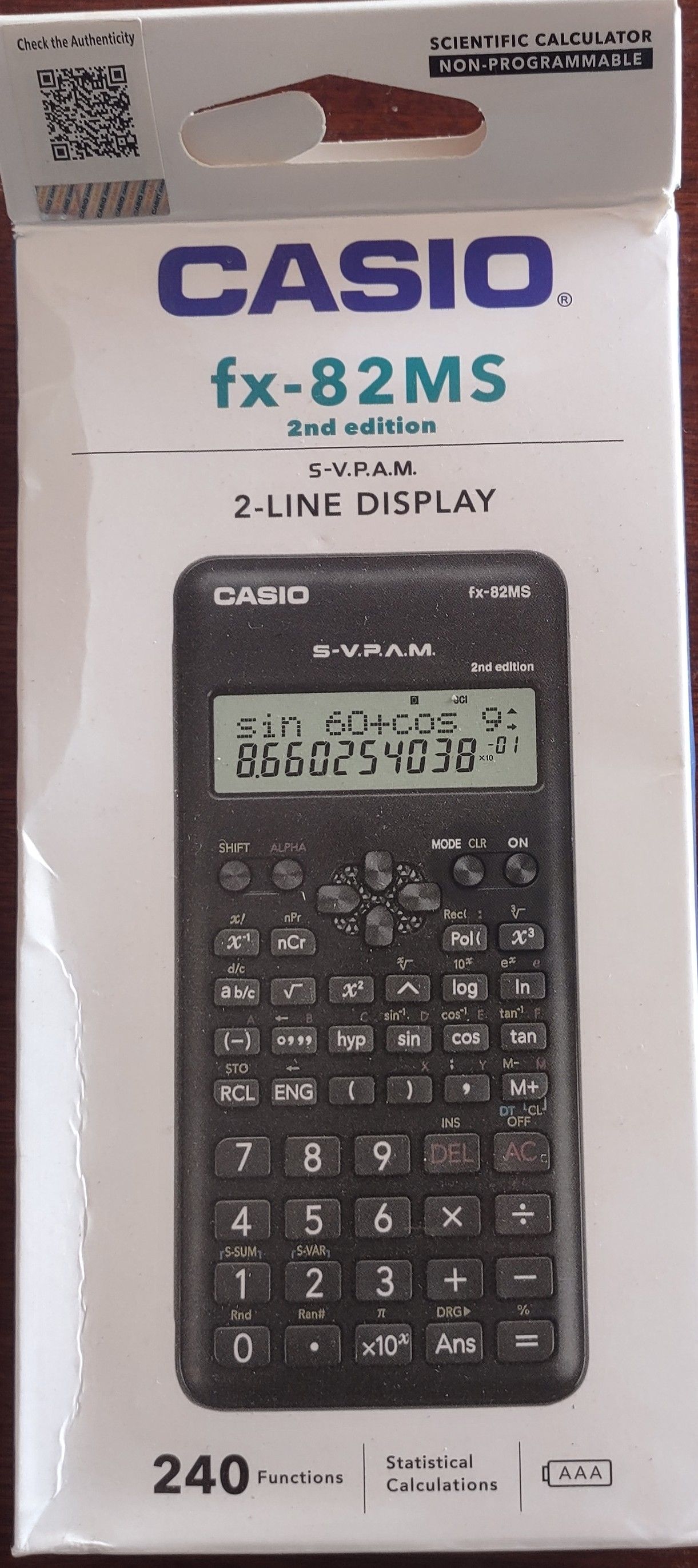 Scientific Calculator Casio fx 82MS_0