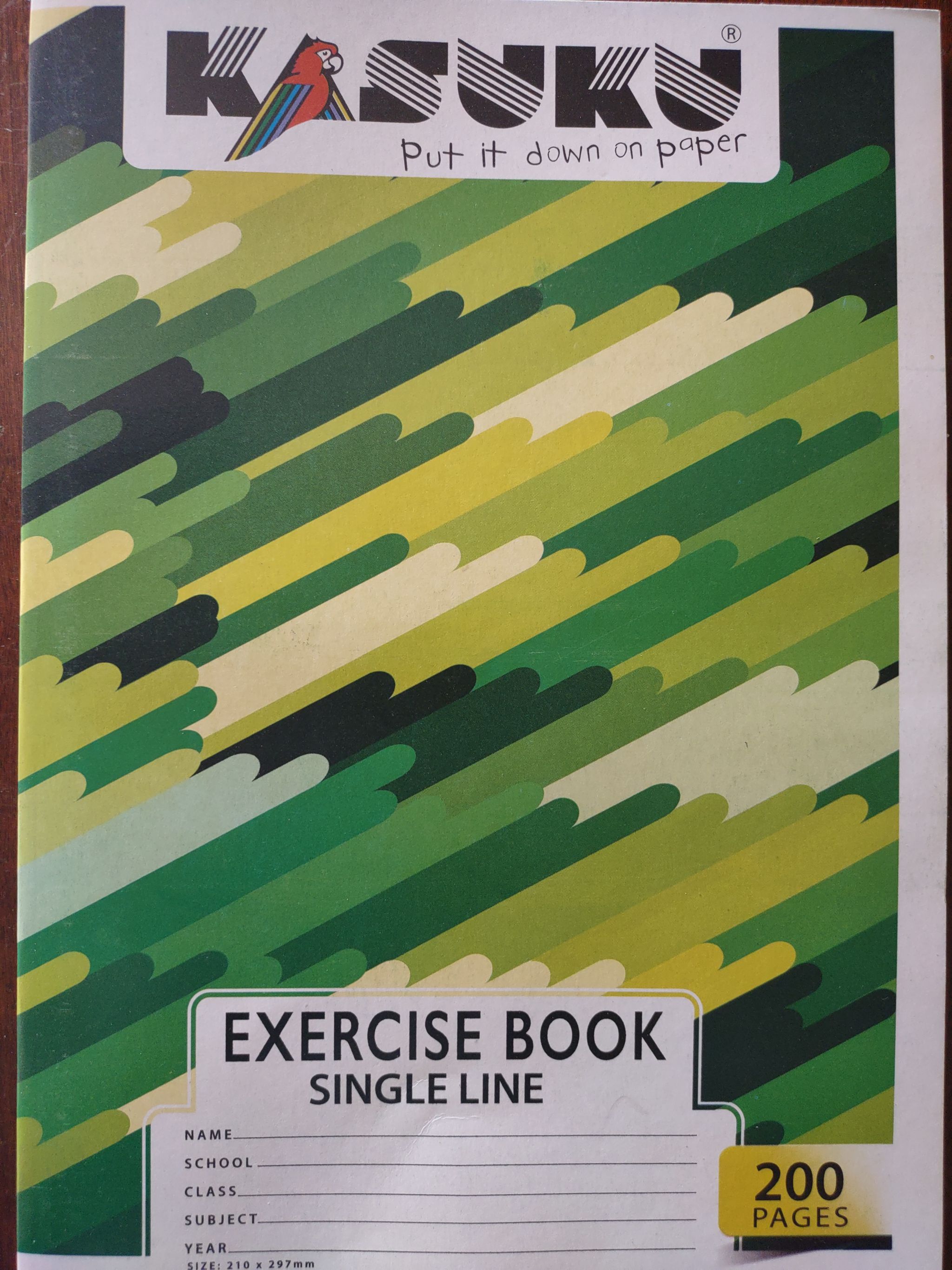 A4 200 PG Exercise Book - Kasuku_0