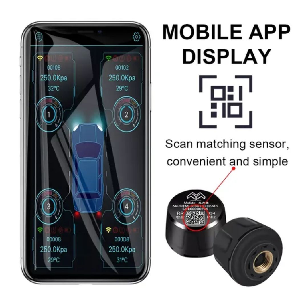 External Auto Tire Pressure Monitoring System Wireless_3