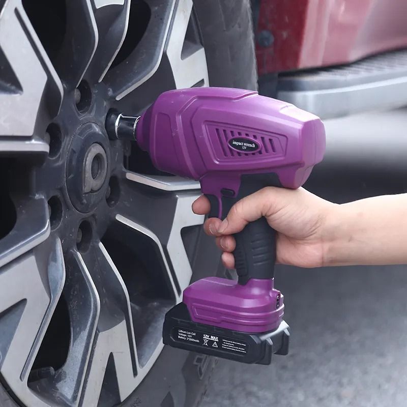 Touch Screen Electric Hydraulic Car Jack with Cordless Impact Wrench_4